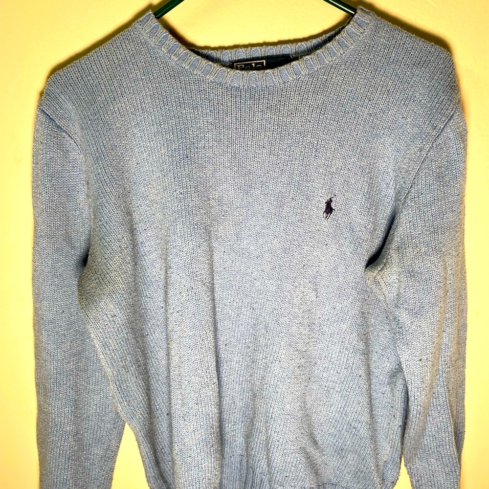 Light blue Polo sweater